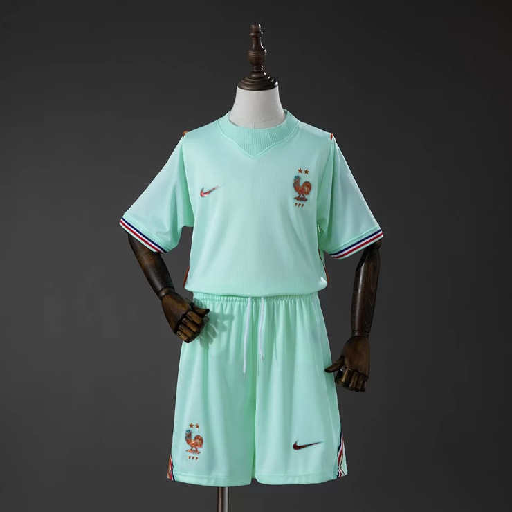 Frankrike VM 2026 Bortatröja Barn Fotbollsset Tröja och Shorts