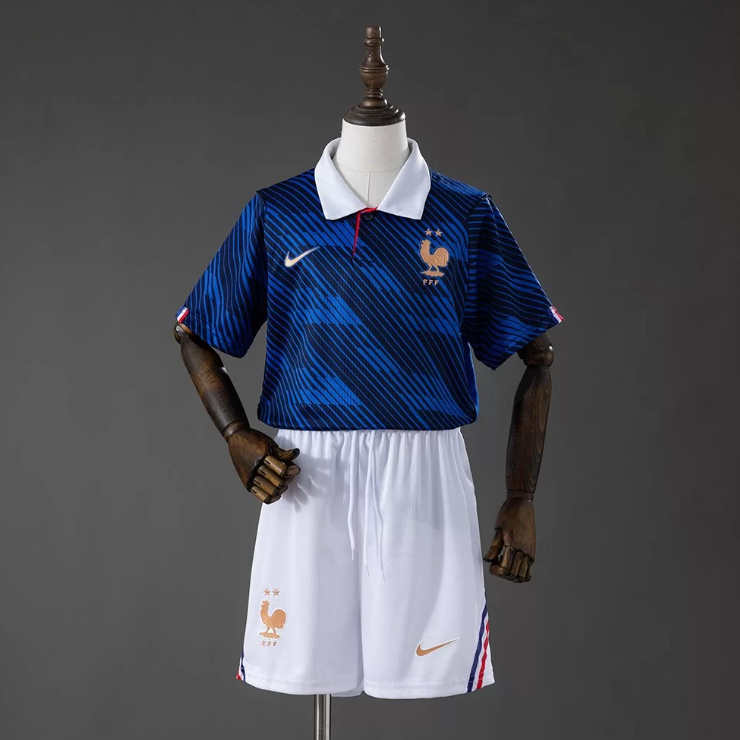 Frankrike VM 2026 Hemmatröja Barn Fotbollsset Tröja och Shorts