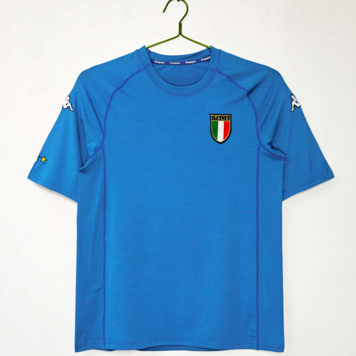 Italien 2000 Hemmatröja Retro Herr Fotbollströja