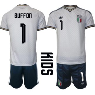 Italien Bortaställ VM 2026 Barn Gianluigi Buffon 1 Tröja och Shorts