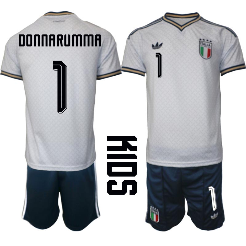 Italien Bortaställ VM 2026 Barn Gianluigi Donnarumma 1 Tröja och Shorts