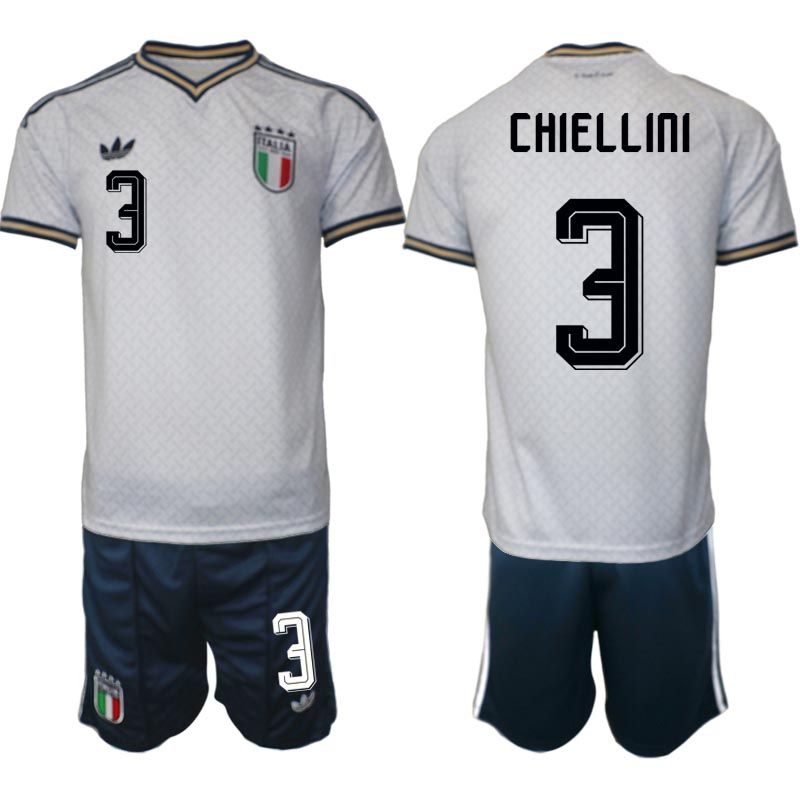Italien Bortaställ VM 2026 Herr Giorgio Chiellini 3 Tröja och Shorts
