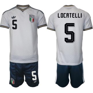 Italien Bortaställ VM 2026 Herr Manuel Locatelli 5 Tröja och Shorts