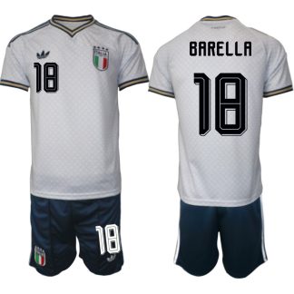 Italien Bortaställ VM 2026 Herr Nicolò Barella 18 Tröja och Shorts