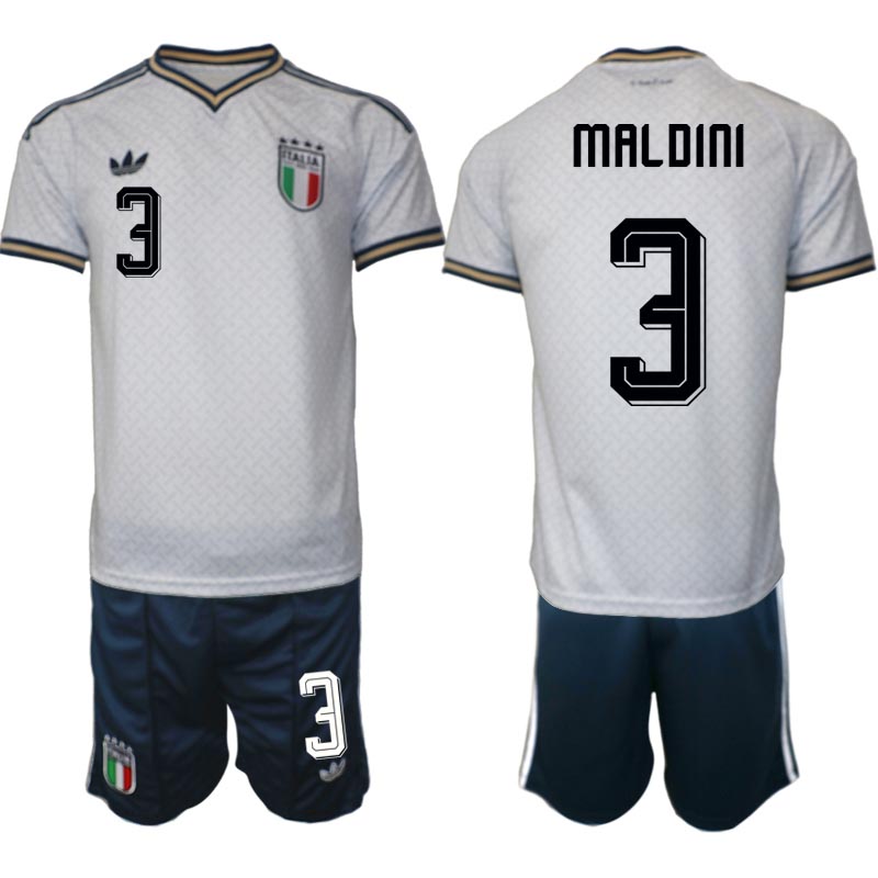 Italien Bortaställ VM 2026 Herr Paolo Maldini 3 Tröja och Shorts