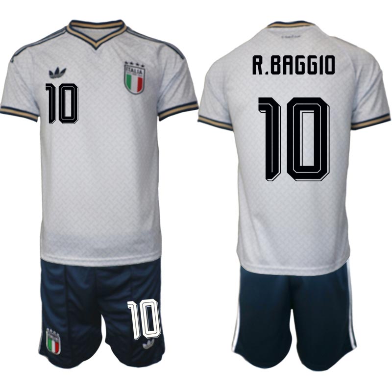 Italien Bortaställ VM 2026 Herr Roberto Baggio 10 Tröja och Shorts
