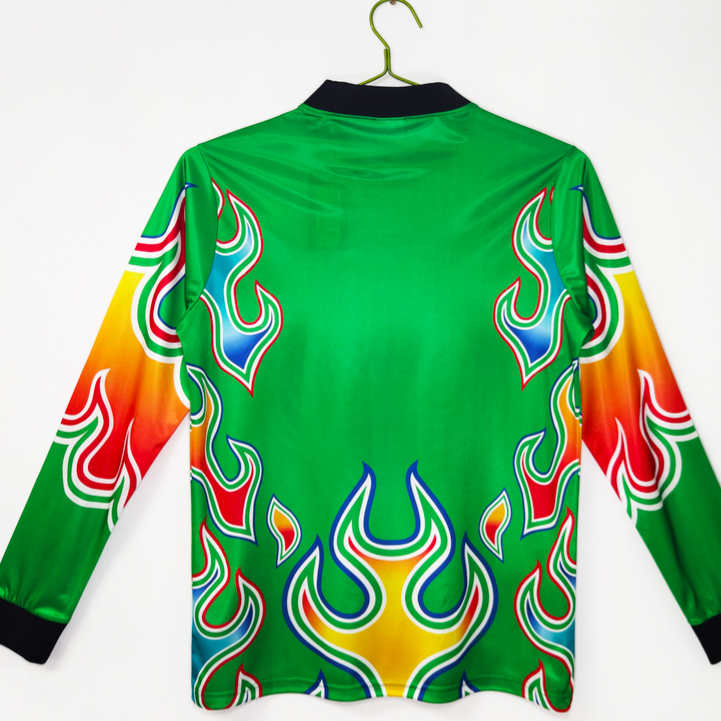 Japan 1998 Målvaktströja Retro Grön Långärmad Herr Fotbollströja