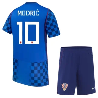 Kroatien Bortaställ VM 2026 Barn Luka Modrić 10 Tröja och Shorts