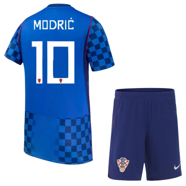 Kroatien Bortaställ VM 2026 Barn Luka Modrić 10 Tröja och Shorts