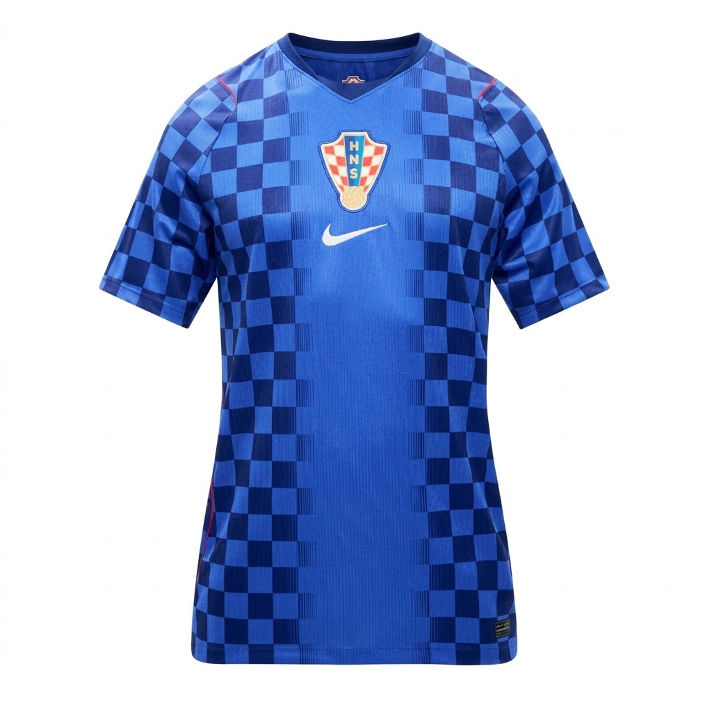 Kroatien VM 2026 Bortatröja Dam Kortärmad Fotbollströja