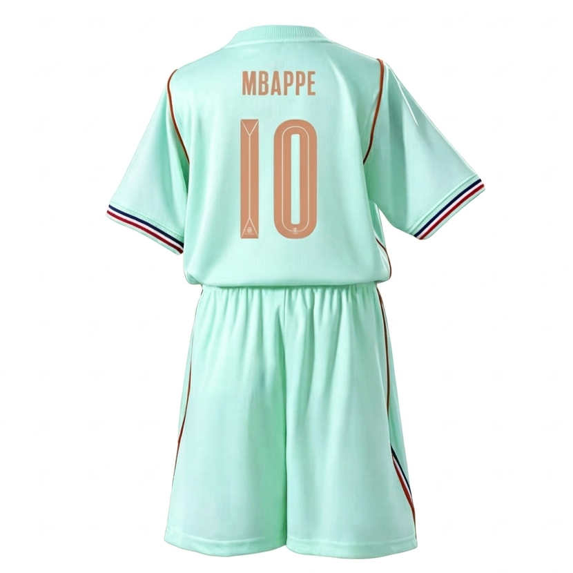 Kylian Mbappé 10 Frankrike Landslag VM 2026 Bortaställ Barn Fotbollströja