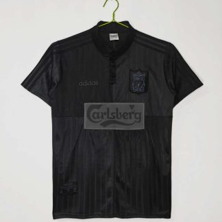 Liverpool 1995/96 Special Edition Svart Retro Herr Fotbollströja