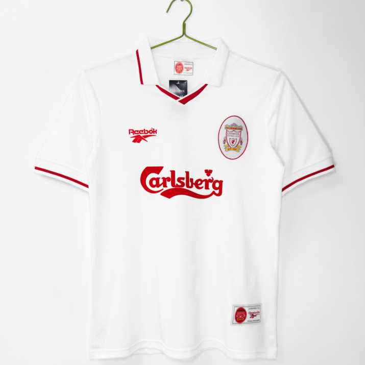 Liverpool 1996/97 Bortatröja Retro Herr Fotbollströja