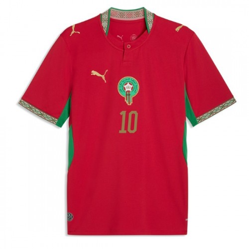 Marocko VM 2026 Brahim Díaz #10 Hemmatröja Herr Kortärmad Fotbollströja