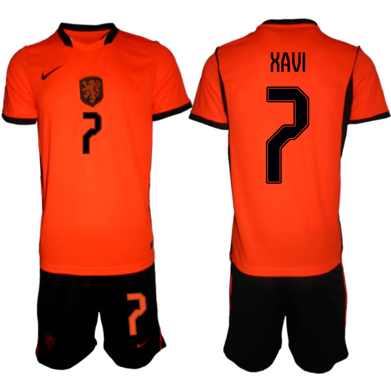 Nederländerna Hemmaställ VM 2026 Herr Xavi Simons 7 Tröja och Shorts