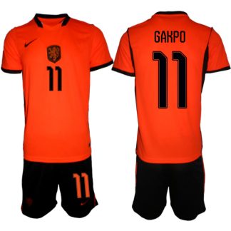 Nederländerna Hemmaställ VM 2026 Herr Cody Gakpo 11 Tröja och Shorts