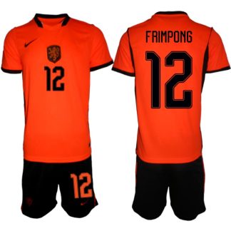 Nederländerna Hemmaställ VM 2026 Herr Jeremie Frimpong 12 Tröja och Shorts
