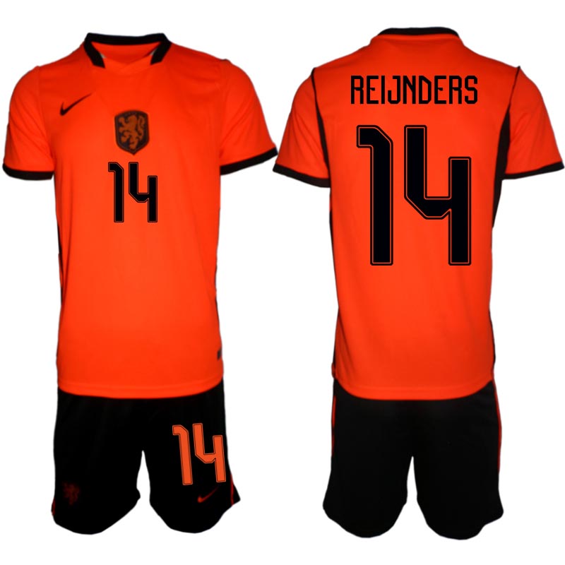 Nederländerna Hemmaställ VM 2026 Herr Tijjani Reijnders 14 Tröja och Shorts