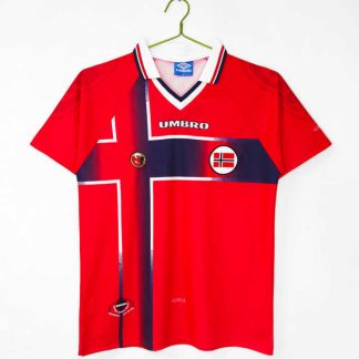 Norge 1997/98 Hemmatröja Retro Herr Fotbollströja