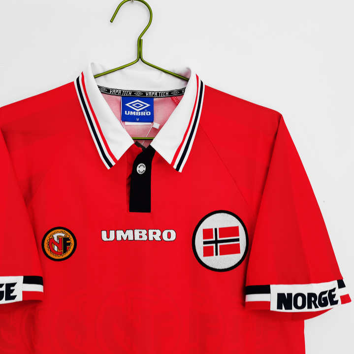 Norge 1998/99 Hemmatröja Retro Herr Fotbollströja