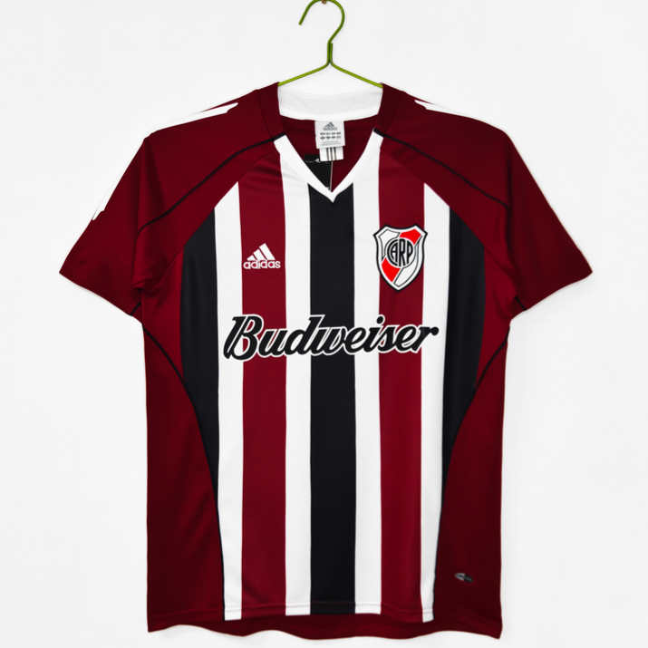 River Plate 2005/06 Bortatröja Retro Herr Fotbollströja