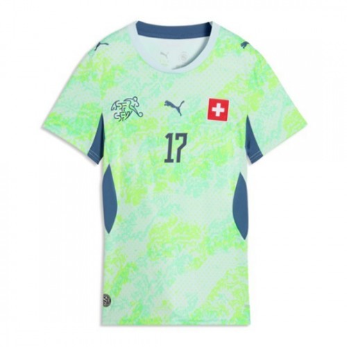 Schweiz VM 2026 Bortatröja Ruben Vargas 17 Dam Fotbollströja