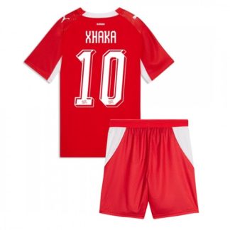 Schweiz VM 2026 Hemmaställ Barn Granit Xhaka 10 Fotbollskit