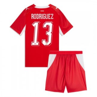 Schweiz VM 2026 Hemmaställ Barn Ricardo Rodriguez 13 Fotbollskit