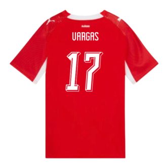 Schweiz VM 2026 Hemmatröja Ruben Vargas 17 Dam Fotbollströja