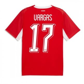 Schweiz VM 2026 Hemmatröja Ruben Vargas 17 Herr Fotbollströja