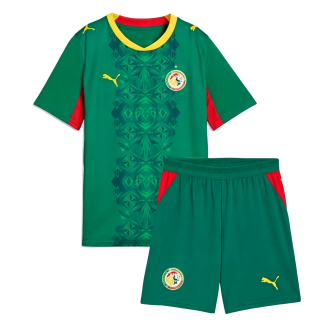 Senegal VM 2026 Bortaställ Barn Fotbollskit (Tröja + Shorts)