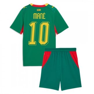 Senegal VM 2026 Bortaställ Barn Sadio Mané 10 Fotbollskit