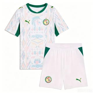 Senegal VM 2026 Hemmaställ Barn Fotbollskit (Tröja + Shorts)