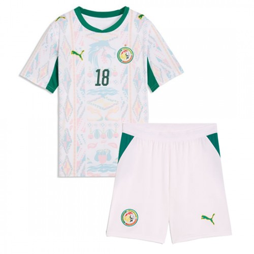 Senegal VM 2026 Hemmaställ Barn Ismaïla Sarr 18 Fotbollskit