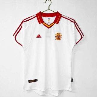 Spanien 2000 Bortatröja Retro Herr Fotbollströja