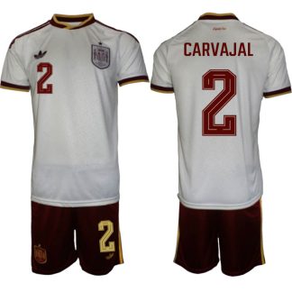 Spanien Bortaställ VM 2026 Herr Dani Carvajal 2 Tröja och Shorts