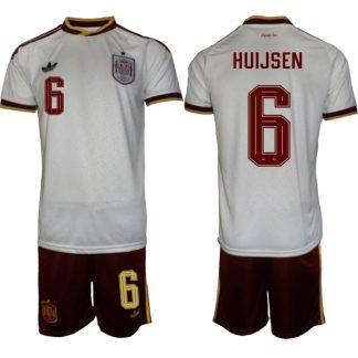 Spanien Bortaställ VM 2026 Herr Dean Huijsen 6 Tröja och Shorts