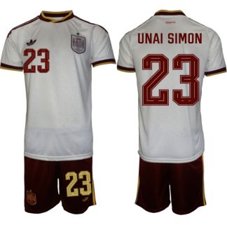 Spanien Bortaställ VM 2026 Herr Unai Simón 23 Tröja och Shorts