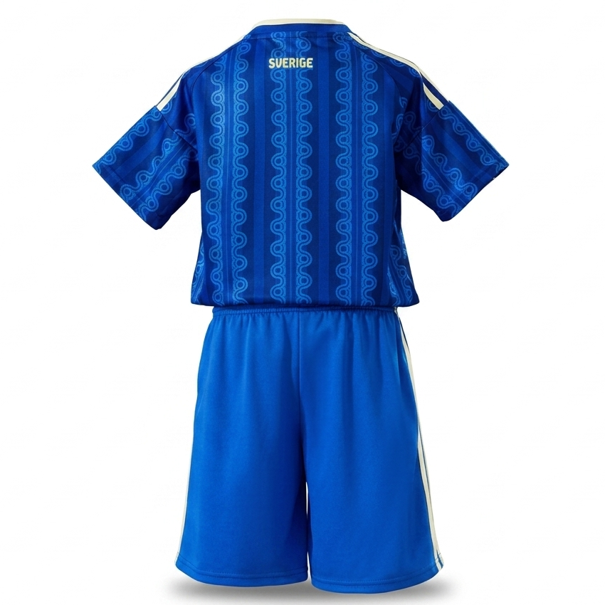 Sverige VM 2026 Bortaställ Barn Fotbollströja och Shorts