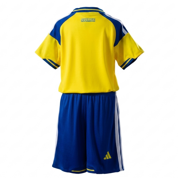 Sverige VM 2026 Hemmaställ Barn Fotbollströja och Shorts