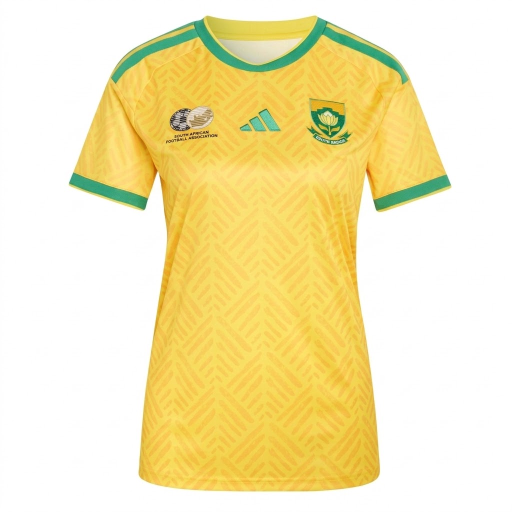 Sydafrika VM 2026 Hemmatröja Dam Kortärmad Fotbollströja