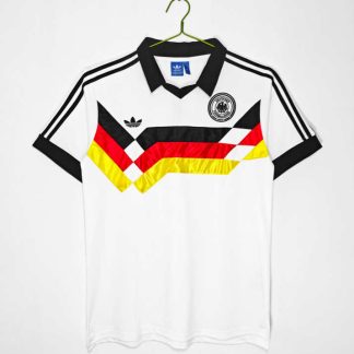 Tyskland 1988/89 Hemmatröja Retro Herr Fotbollströja
