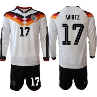 Tyskland Hemmaställ VM 2026 Florian Wirtz 17 Herr Långärmad Fotbollskit (Tröja + Shorts)