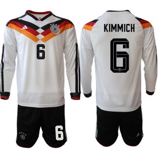 Tyskland Hemmaställ VM 2026 Joshua Kimmich 6 Herr Långärmad Fotbollskit (Tröja + Shorts)