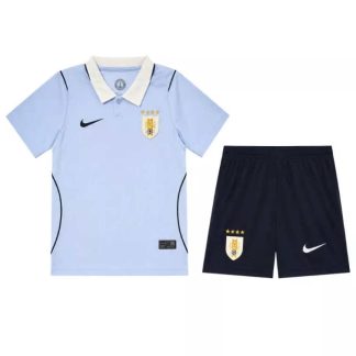 Uruguay Hemmaställ VM 2026 Barn Fotbollskit (Tröja + Shorts)
