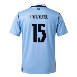 Uruguay Hemmatröja VM 2026 Federico Valverde 15 Herr Fotbollströja