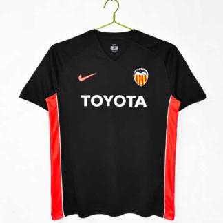 Valencia CF 2006/07 Bortatröja Retro Herr Fotbollströja