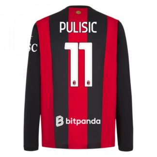 AC Milan Hemmatröja 2026/27 Christian Pulisic 11 Herr Långärmad Fotbollströja
