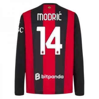 AC Milan Hemmatröja 2026/27 Luka Modrić 14 Herr Långärmad Fotbollströja