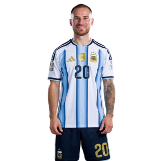 Alexis Mac Allister 20 Argentina VM 2026 Hemmaställ Herr